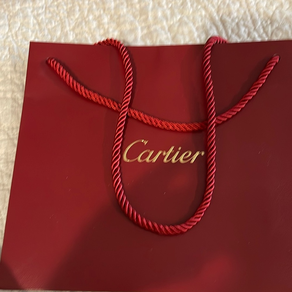 Cartier shopping bag paper